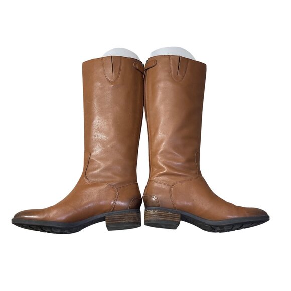 Sam Edelman Penny Leather Riding Boots Size 8 Whiskey Regular Calf Brown - Picture 7 of 12